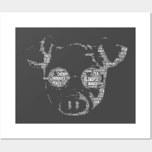Blind Pig Logo wht Posters and Art